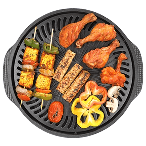 gas o grill jumbo with all type of grilling food