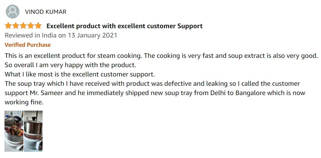 amazon customer review for steemo multi steam cooker