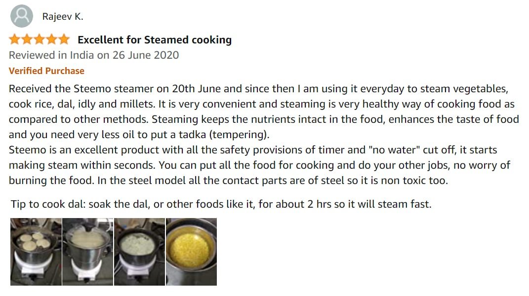 Stainless Steel steamer cooker in premium quality | Steemo