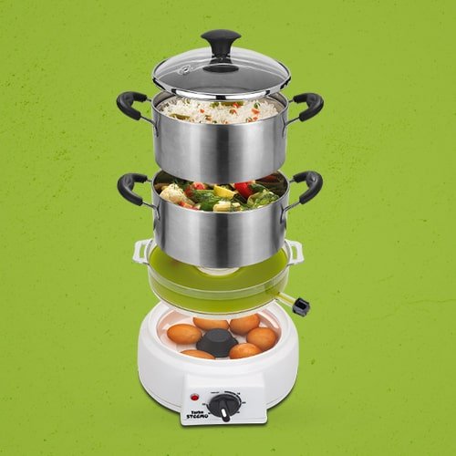 steemo stainless steel steam cooker