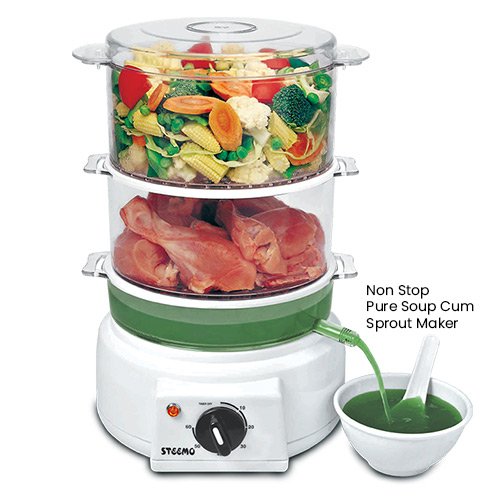 steemo multi steam cooker polycarbonate transparent