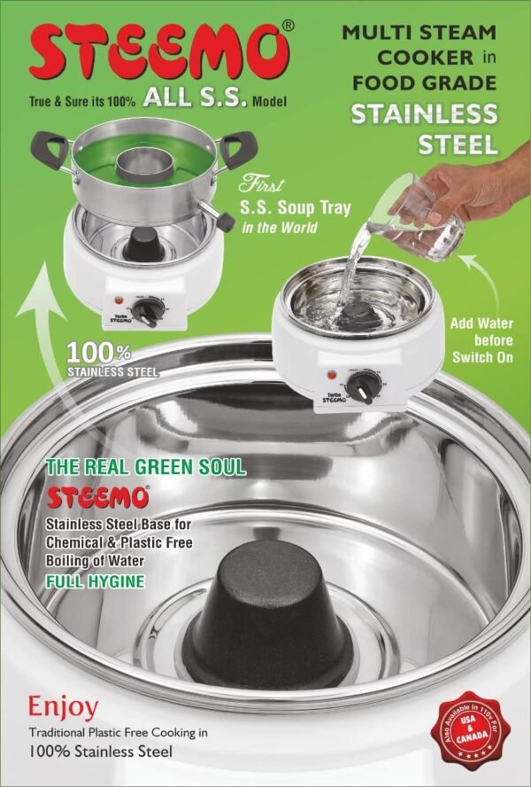 ss steam cooker model stainless steel attechments